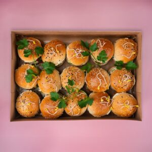 Mini Falafel-Burger Box vegan